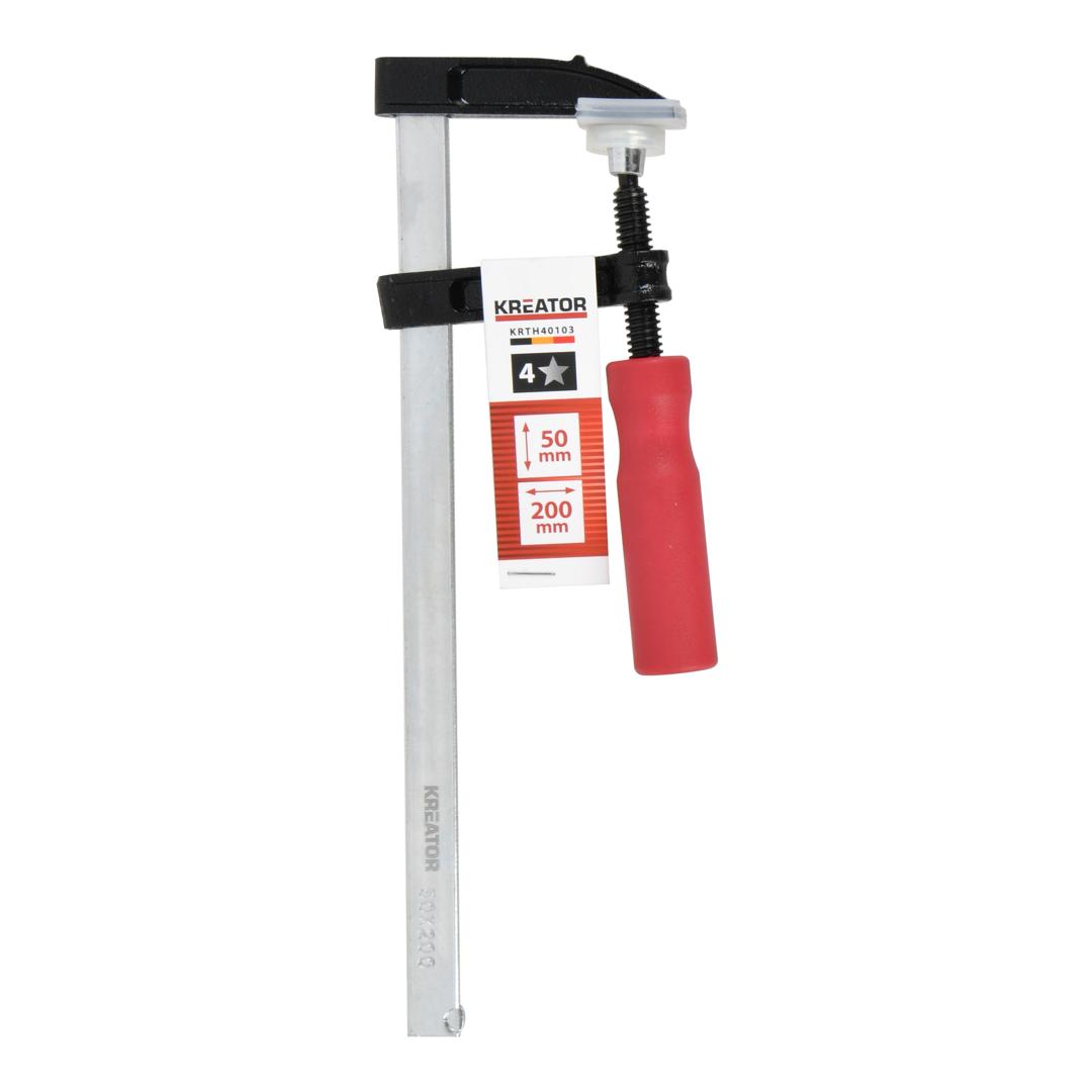 קליבת ידית עץ איכותית 50x200 מ"מ  106 KRTH40103, BAR CLAMP 50X200MM