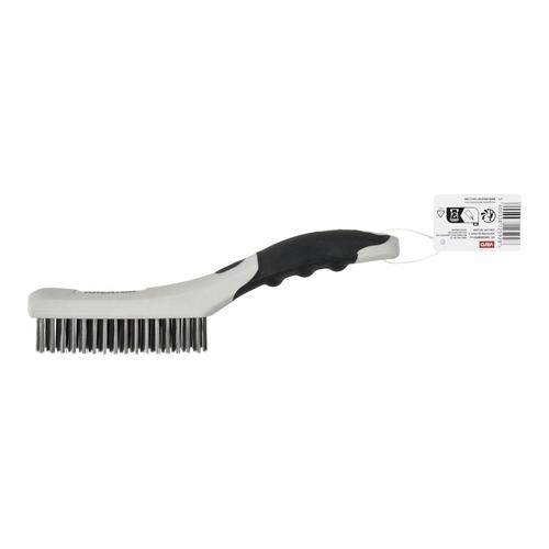 מברשת BBQ ידית  TPR  זיפי ברזל  106 KRTH50005, WIRE BRUSH TPR - STEEL, ברקוד 5400338125928