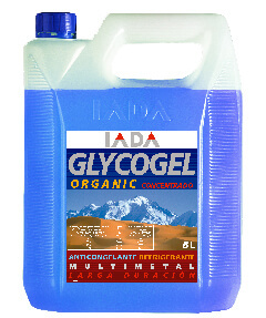 ‏נוזל קירור כחול Iada Glycogel Organic | ‏5 ליטר