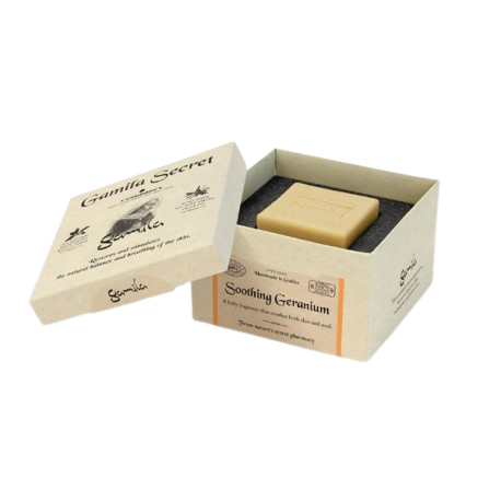 סבון | סבתא ג'מילה | גרניום | 115גרם | מיועדים לכל סוגי העור |