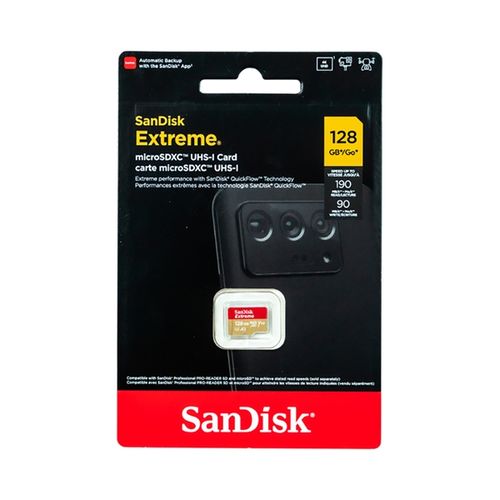 כרטיס זיכרון Sandisk Extreme Micro SDXC 128GB SDSQXA1-128G