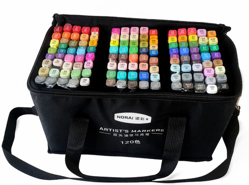 מארז 120 מרקרים סקץ' דו צדדי NORA ARTIST'S MARKERS 