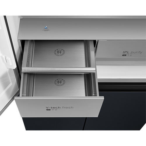 מקרר 4 דלתות - 515 ליטר Midea מידאה Insta Fit MDRM706BIL70 - נירוסטה מושחרת