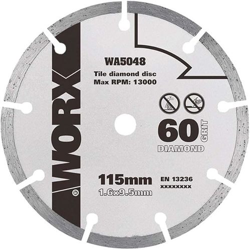 להב 4.5 לחיתוך בטון 115 מ''מ כניסה 9.5 WA5048 WORX 