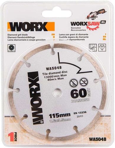 להב 4.5 לחיתוך בטון 115 מ''מ כניסה 9.5 WA5048 WORX 