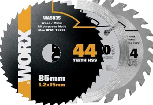 סט 3 להבים למסור עגול בטון +מתכת + עץ WA5100.3 WORX 
