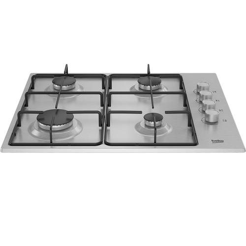 כיריים גז 4 להבות Beko בקו HIGG64124SX