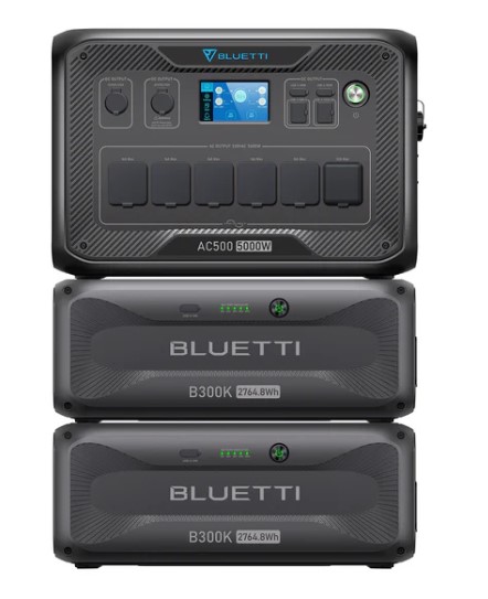מארז תחנת אם וסוללת הרחבה Bluetti AC500 + 2x B300K