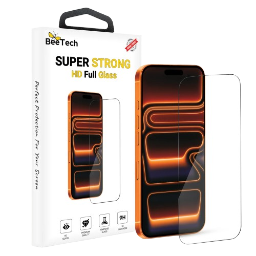 מגן מסך זכוכית מלאה BeeTech HD Super Strong ל- iPhone 14 Pro