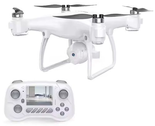 רחפן ברשלס מתקדם עם שלט ומסך מובנה – AeroView Drone