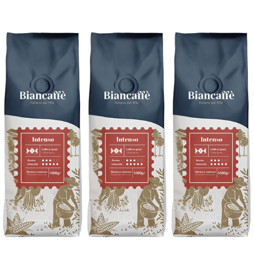 3 ק”ג פולי קפה ביאן קפה אספרסו בר אינטנסו Biancaffe Espresso Bar Intenso