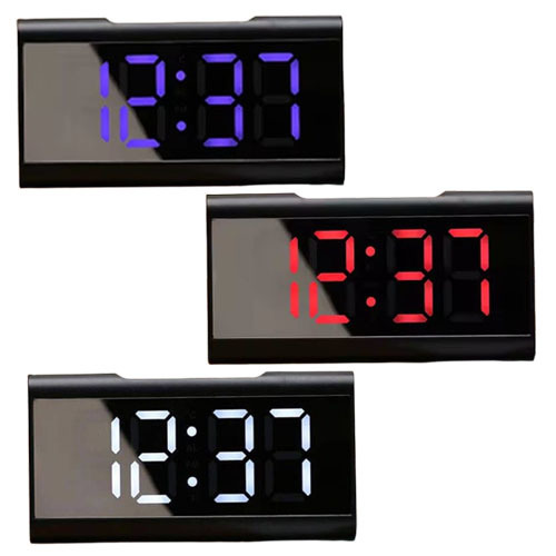 שעון שולחני דיגיטלי מעורר עם תאורת לד Led Mirror Clock NY8261