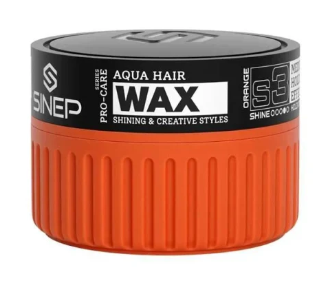 SINEP Hair Wax Orange S3 – ווקס לשיער אחיזה בינונית 150 מ״ל