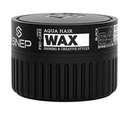 SINEP Aqua Hair Wax S4 Black – ווקס לשיער אחיזה חזקה וגימור מבריק 150 מ״ל