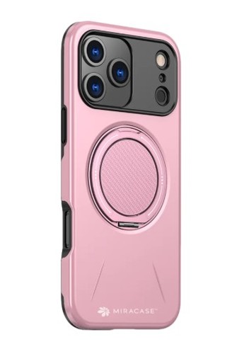 כיסוי פלסטיק ורוד עבור Miracase Miramag iPhone 17 Pro Max