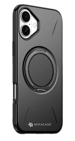 כיסוי פלסטיק שחור עבור Miracase Miramag iPhone 16