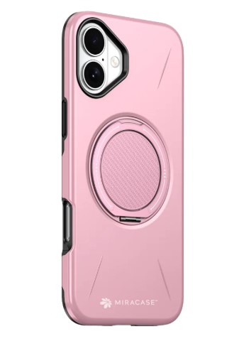 כיסוי פלסטיק ורוד עבור Miracase Miramag iPhone 16