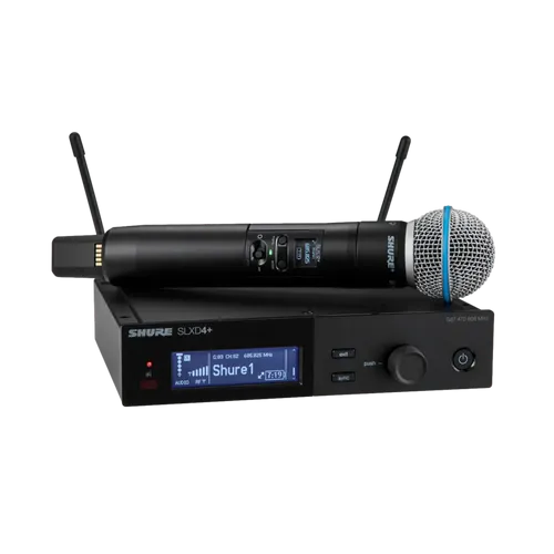 מערכת מיקרופון אלחוטית SLXD24+/B58 מבית Shure