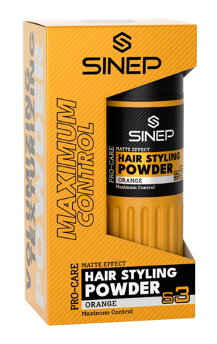 SINEP Hair Styling Powder S3 Orange – אבקת נפח לשיער אחיזה טבעית 20 גרם