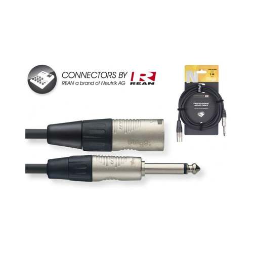 כבל XLR/PL STAGG NAC3PXMR שלוש מטר