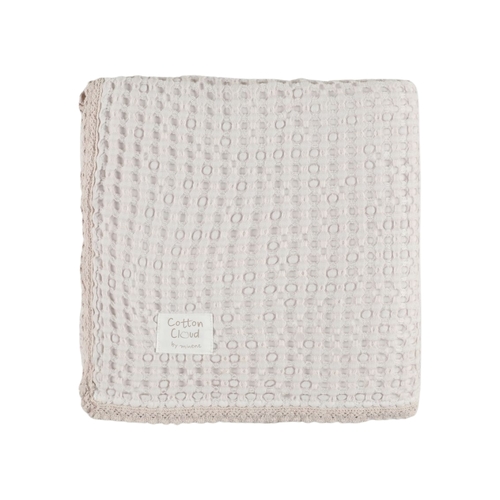 שמיכת פיקה גדולה 100*150 Cotton Cloud בצבע ורוד