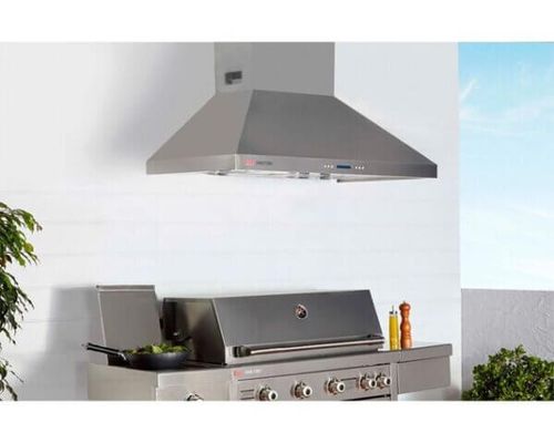 מנדף חוץ עוצמתי Ziegler&Brown Grand Turbo Rangehood - נירוסטה 304 עם 2 מנועים פנימיים ותאורת LED לגרילי גז