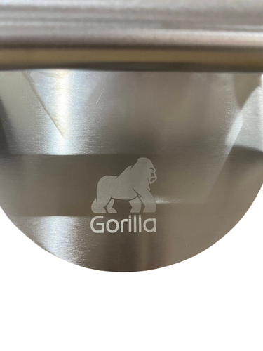 סמאש בורגר מקצועי Gorilla Grill נירוסטה 304 - כלי דחיסה איכותי לבורגרים בגודל 14 סמ ומשקל 368 גרם לתוצאות מקצועיות