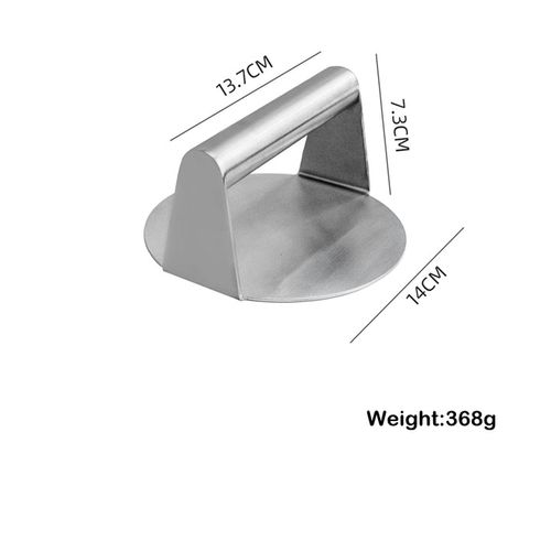 סמאש בורגר מקצועי Gorilla Grill נירוסטה 304 - כלי דחיסה איכותי לבורגרים בגודל 14 סמ ומשקל 368 גרם לתוצאות מקצועיות