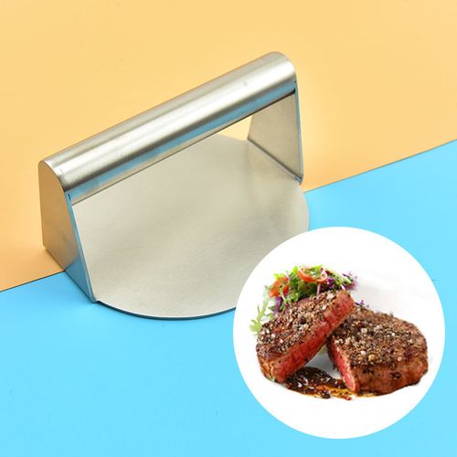 סמאש בורגר מקצועי Gorilla Grill נירוסטה 304 - כלי דחיסה איכותי לבורגרים בגודל 14 סמ ומשקל 368 גרם לתוצאות מקצועיות