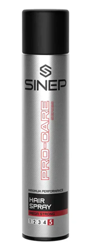 SINEP Pro-Care Mega Strong Hair Spray – ספריי לשיער קיבוע חזק במיוחד 400 מ״ל