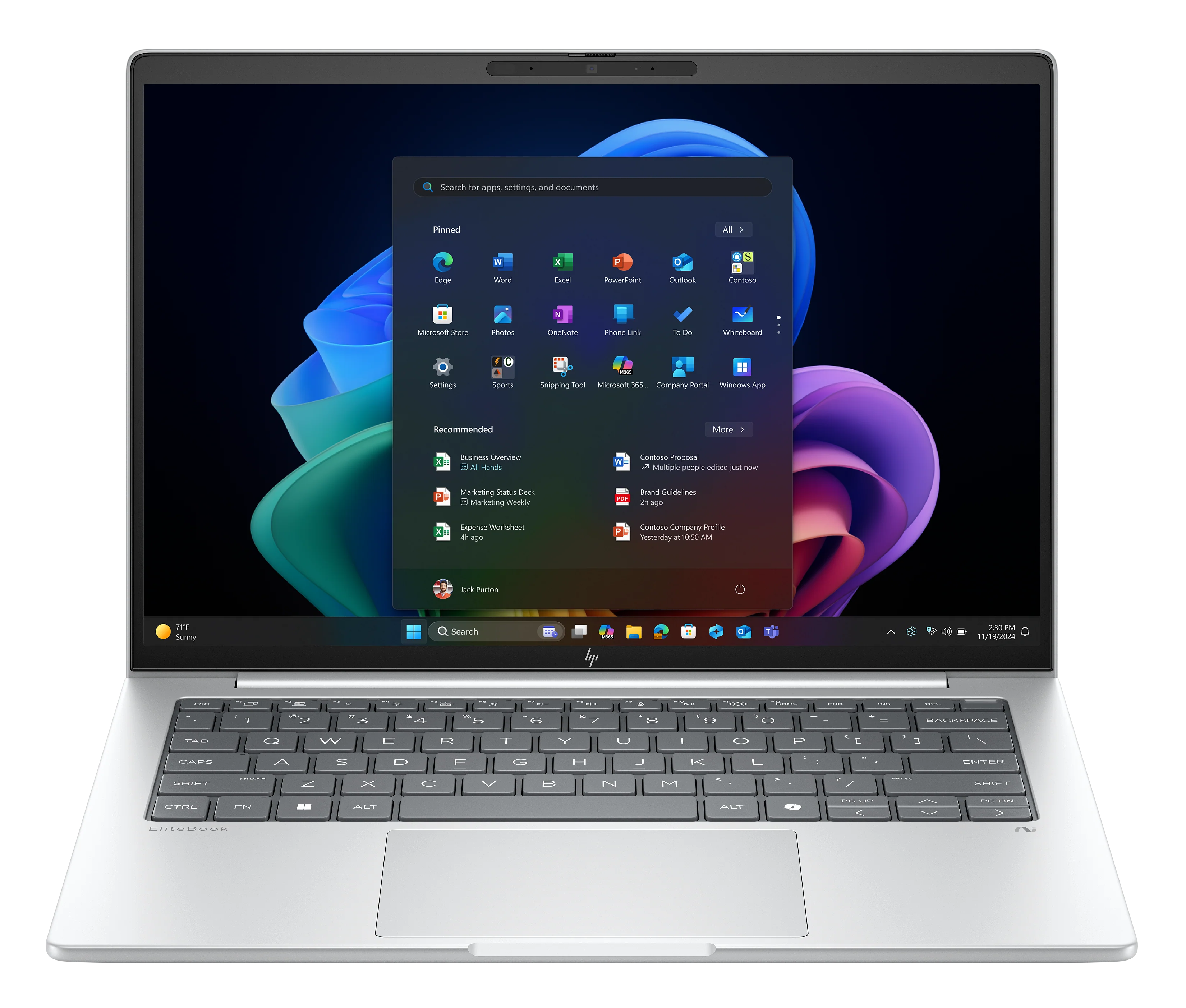 מחשב נייד HP Elitebook 8 G1i 14 U5-228V|32GB|512GB|WIN11P|3YW