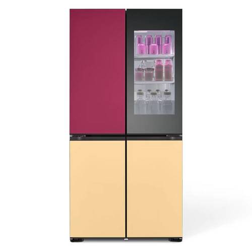 מקרר 4 דלתות 617 ליטר LG R-4D760MDUP Mood UP תאורה מחליפה גוונים ! אל ג'י