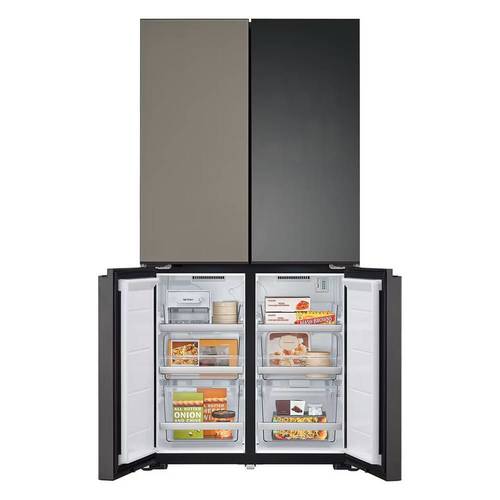 מקרר 4 דלתות 617 ליטר LG R-4D760MDUP Mood UP תאורה מחליפה גוונים ! אל ג'י