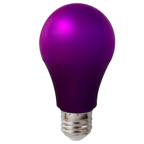 GLOBALUX נורת לד צבעונית A60 10W E27 סגול יורולוקס 
