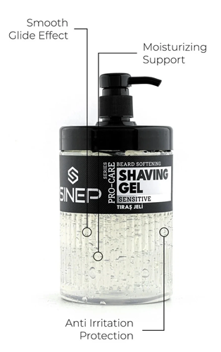 SINEP Shaving Gel Sensitive – ג׳ל גילוח לעור רגיש 1000 מ״ל