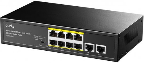 מתג Cudy 8-Port 10/100M PoE+ with 2 Uplink Ports FS1010PG