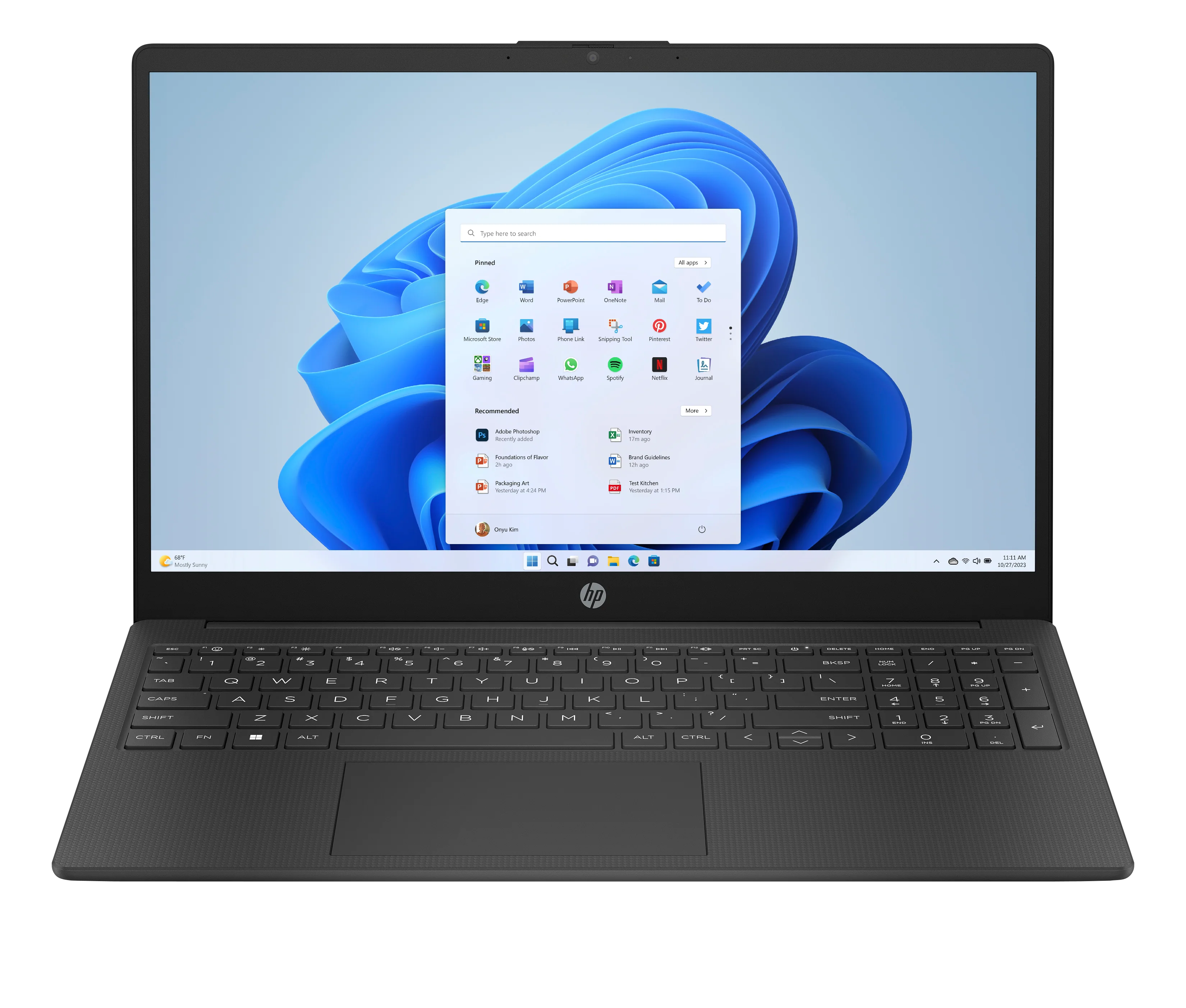 מחשב נייד HP Laptop 15-fd0096nj - i3-N305U|8GB|256GB|15.6 FHD|W11H|1Y