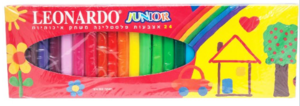 24 אצבעות פלסטלינה בגוונים שונים LEONARDO