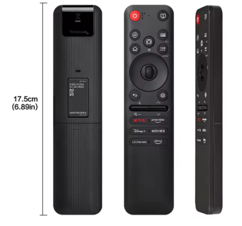 שלט חלופי מקורי לטלוויזיה LG דגם MR25GA Magic Remote במבט קדמי.