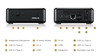 מחשב NUC זעיר Beebox רק 11 ס"מ על 500 גרם, מעבד אינטל 4 ליבות, WIFI+BT, זוג יציאות HDMI 4K וחלונות 10