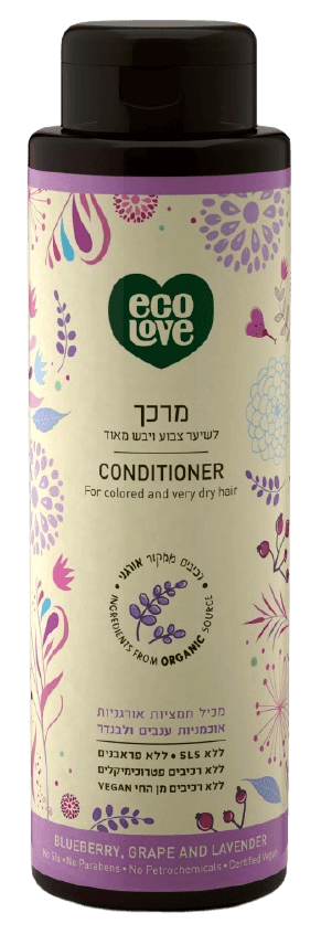 מרכך לשיער צבוע ויבש מאוד - אוכמניות, ענבים ולבנדר - 500 מ