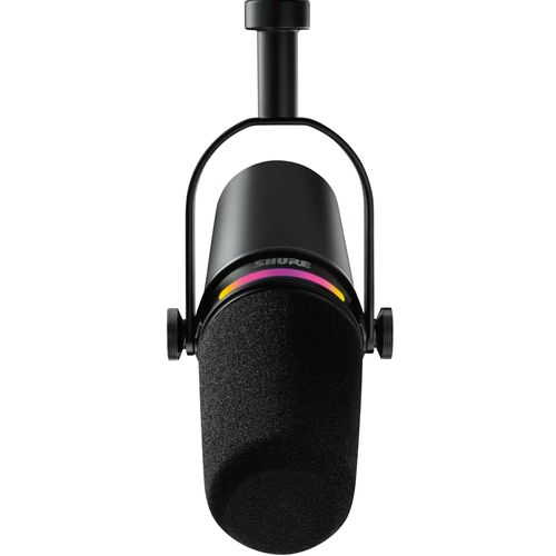 מיקרופון כולל סטנד שולחני לפודקאסט Shure MV7+-K XLR/USB