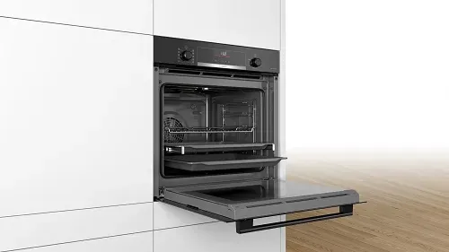 תנור בילד אין 71 ליטר בוש Bosch HBG536EB4 גימור שחור