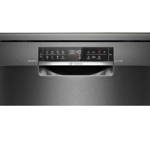 מדיח כלים ‏רחב BOSCH בוש דגם SMS6ECC12E  בוש - דגם 2025! סדרה 6 נירוסטה מושחרת  - תוצרת גרמניה ***מתצוגה***