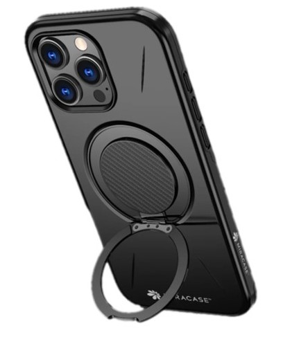 כיסוי פלסטיק שחור עבור Miracase Miramag iPhone 16 Pro