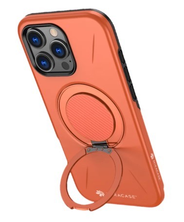 כיסוי פלסטיק כתום עבור Miracase Miramag iPhone 16 Pro