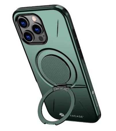 כיסוי פלסטיק ירוק עבור Miracase Miramag iPhone 16 Pro
