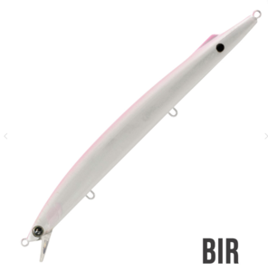 דמוי דג Seaspin Mommotti 190 K - דמוי Long Jerk שוקע 35 גרם - צבע BIR כולל 3 משולשות BKK