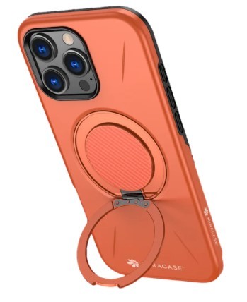 כיסוי פלסטיק כתום עבור Miracase Miramag iPhone 16 Pro Max