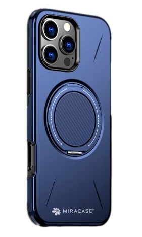 כיסוי פלסטיק כחול עבור Miracase Miramag iPhone 16 Pro Max